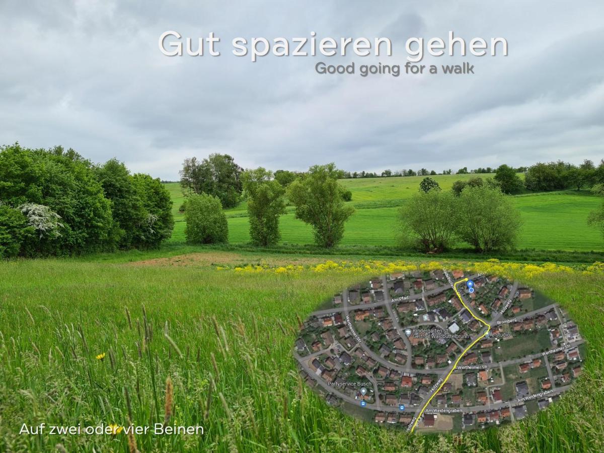 Lichtdurchflutetes Zimmer - Kaeppele Waldbuttelbrunn Exterior foto
